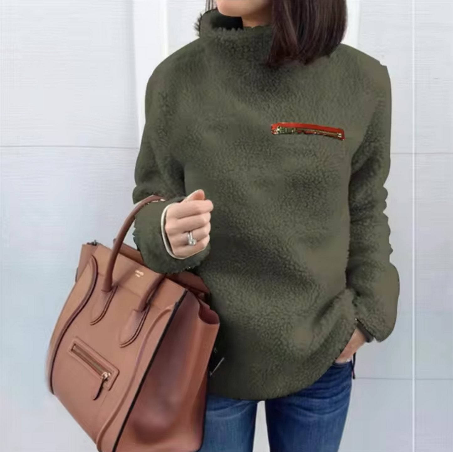 Beeta – Soft Plush Turtleneck Sweater