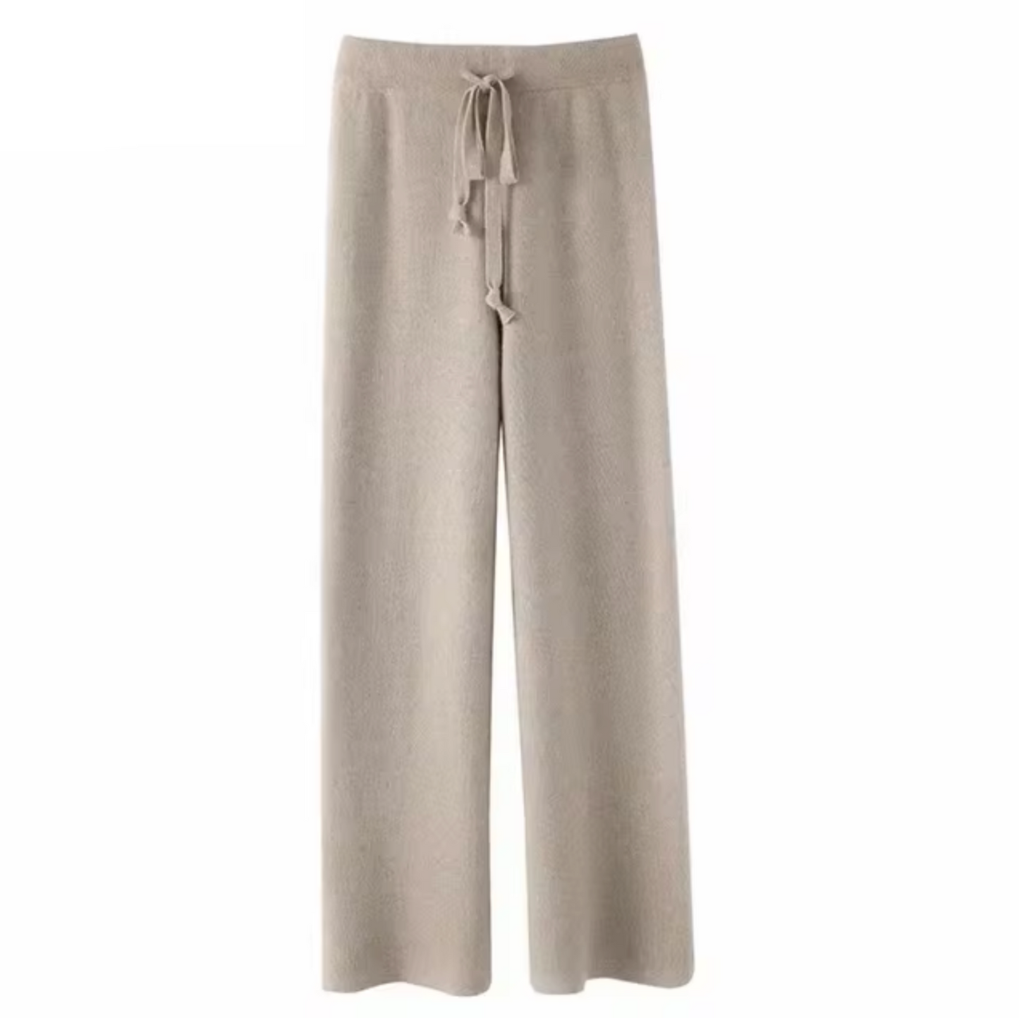 Venice – Wide-leg Wool Knit Trousers