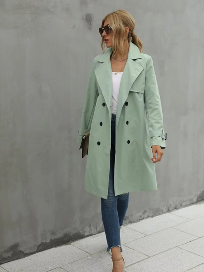 Mathilda – Long Sleeve Casual Trench Coat