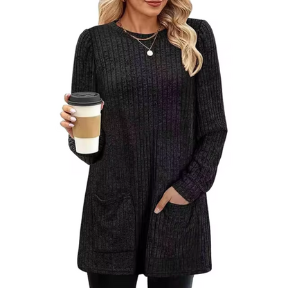 Bianca – Knitted Mid-length Sweater Dress