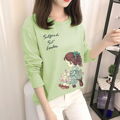 Lassie - Cotton Green Long-sleeved Shirt