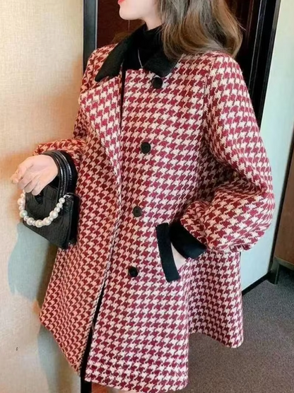 Beryl – Checkered Wool Blazer