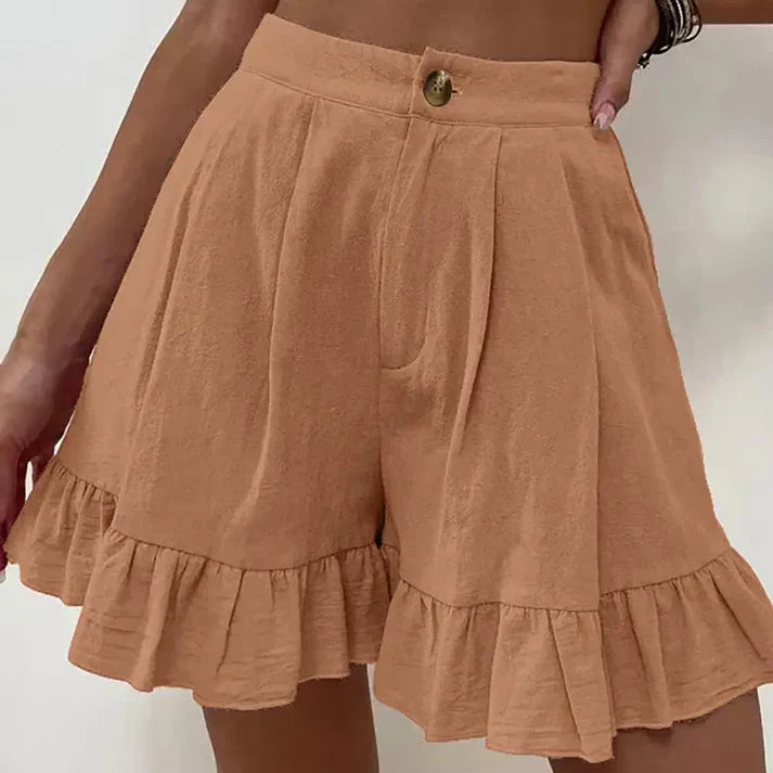 Almira - High Waist Ruffle Shorts