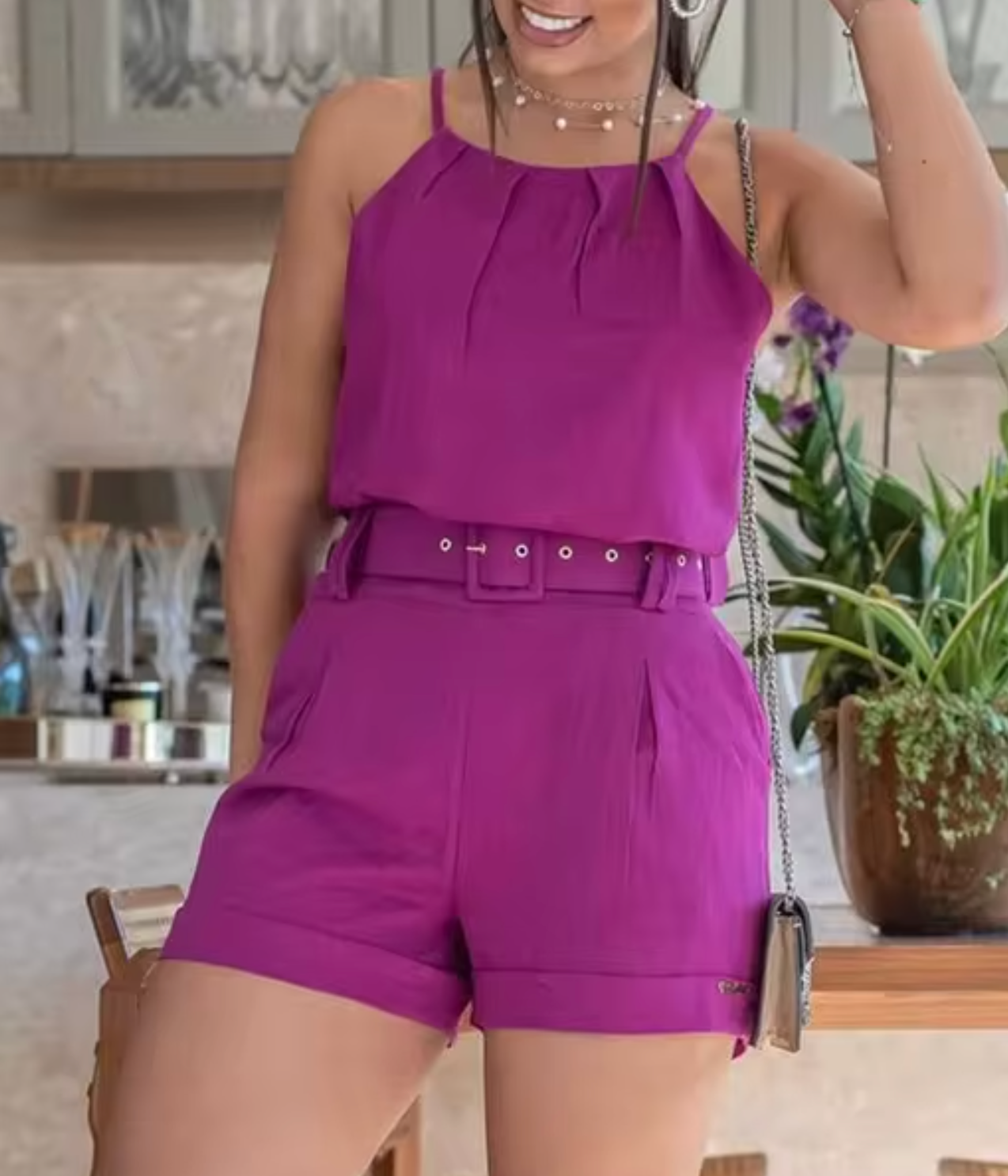 Zara – Sleeveless Top and Shorts Set