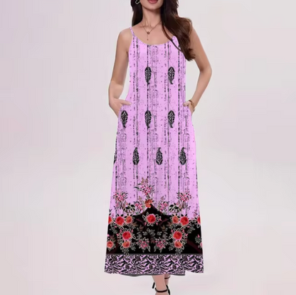 Rowena – Elegant Printed Maxi Dress