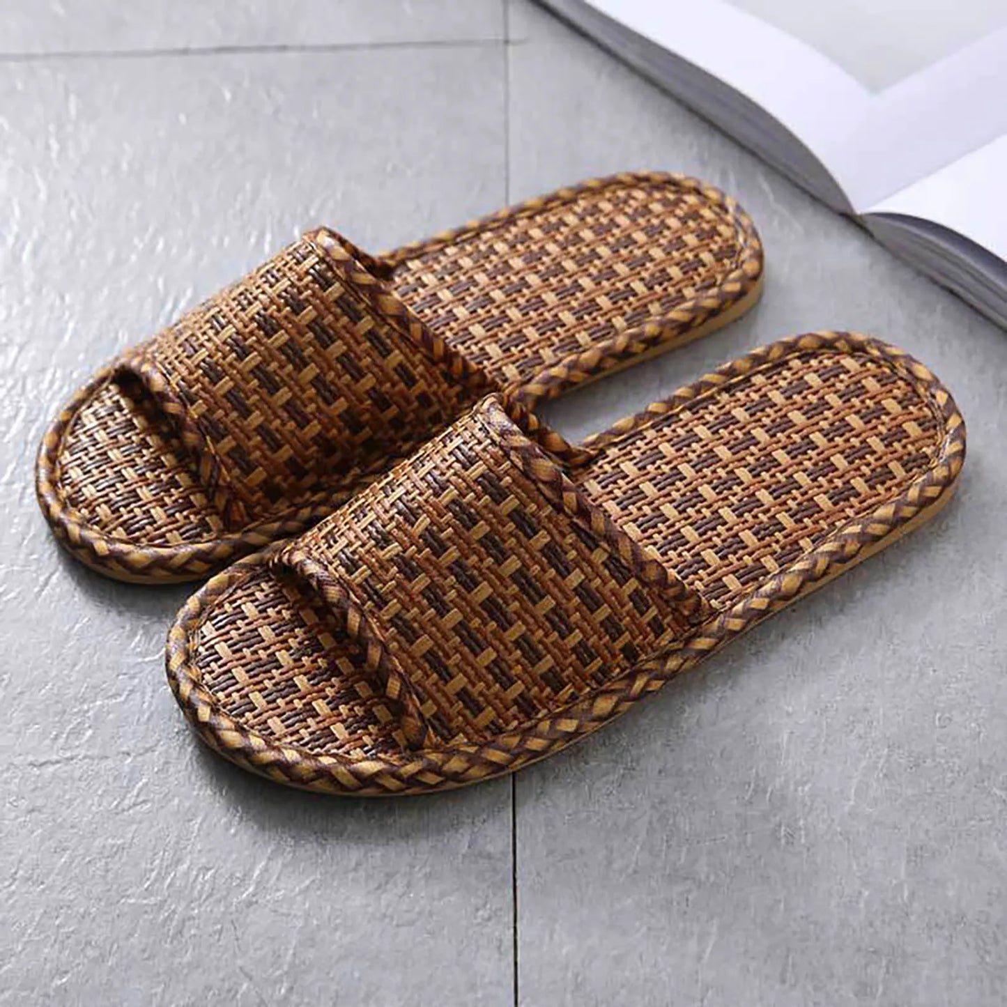 Marge – Rattan Slippers