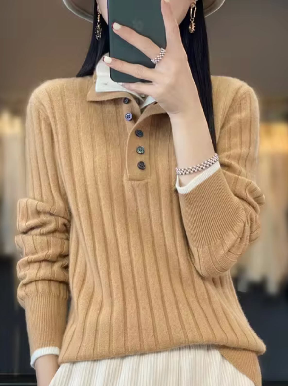 Cella – Cashmere Wool Knitted Sweater