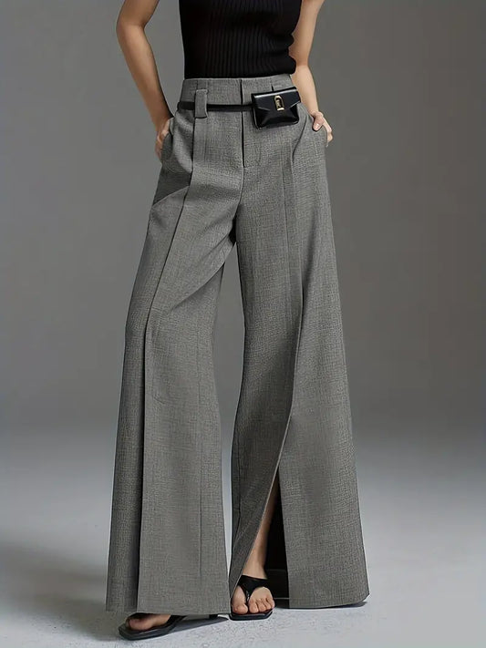 Aaliyah – Elegant High Waist Wide Leg Pants