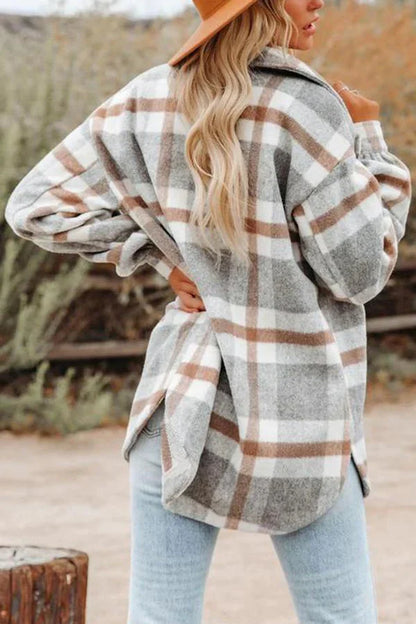 Deirdre – Plaid Wool Jacket