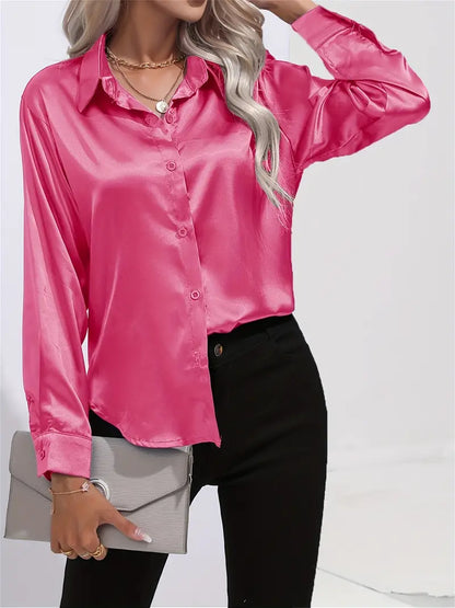 Acacia – Luxury Satin Blouse