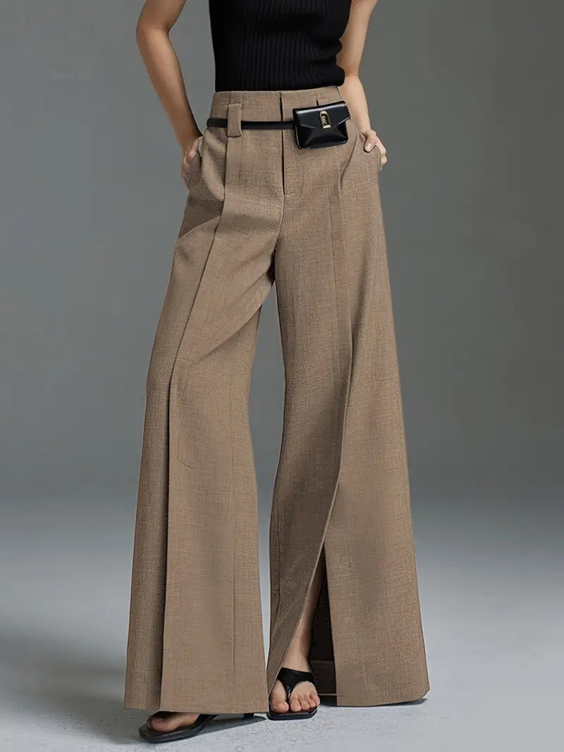 Aaliyah – Elegant High Waist Wide Leg Pants