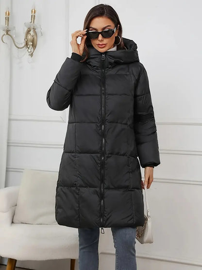 Mandy – Long Puffer Jacket with Hood