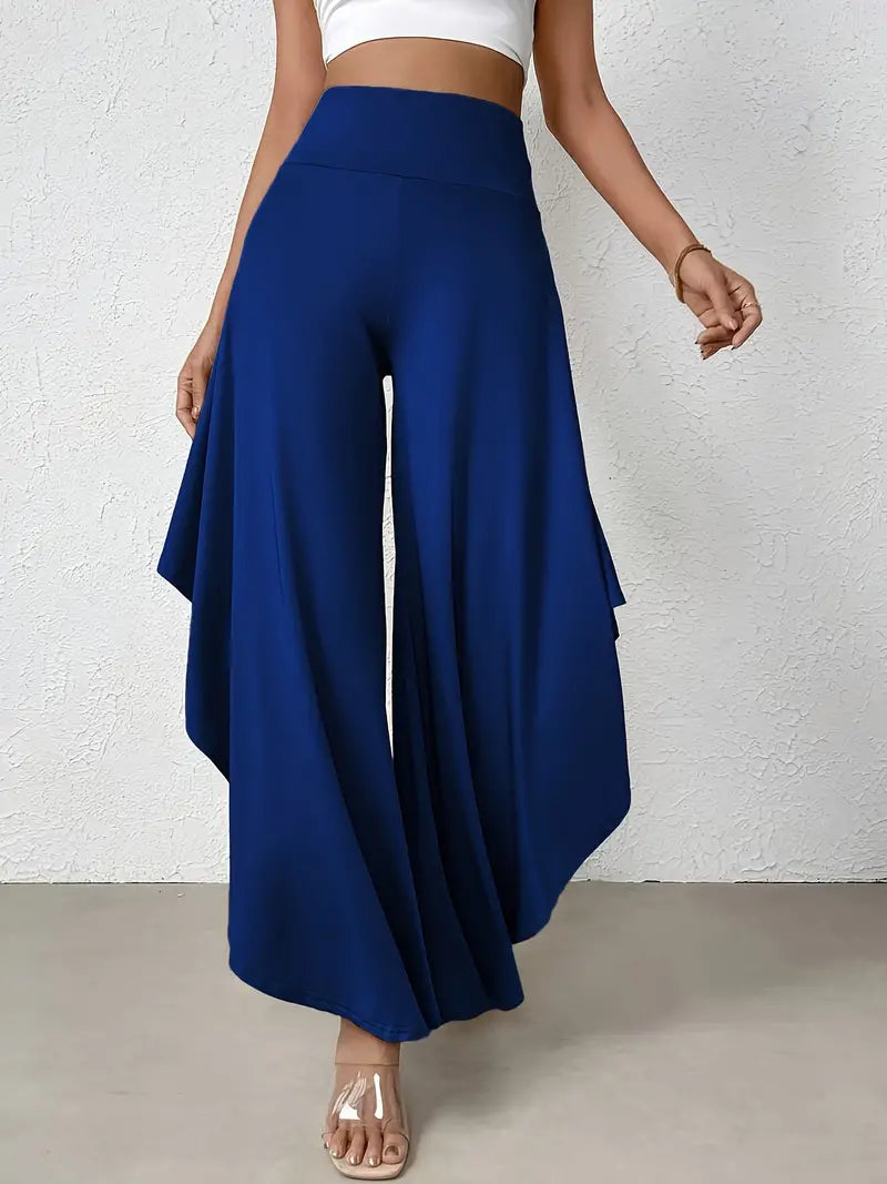 Samira – Elegant Asymmetric Hem Trousers