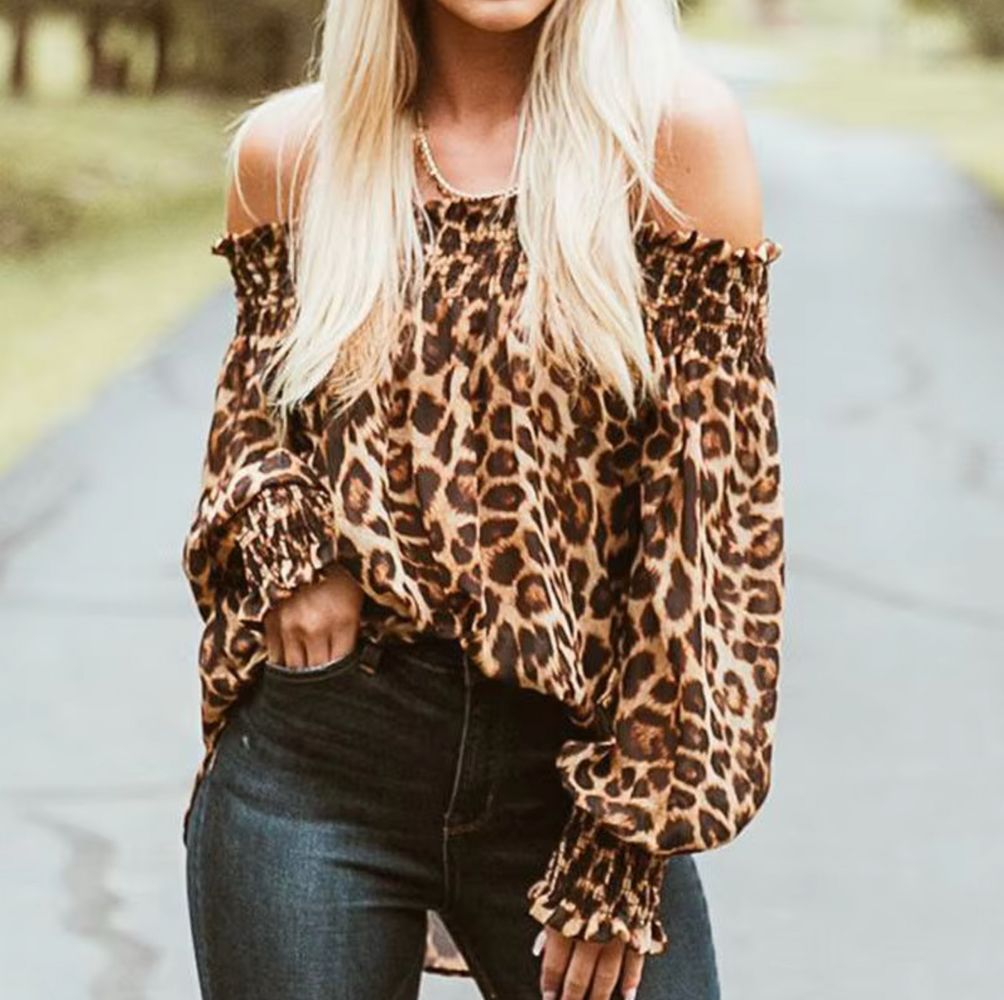 Sherrie - Leopard Print Long Sleeves