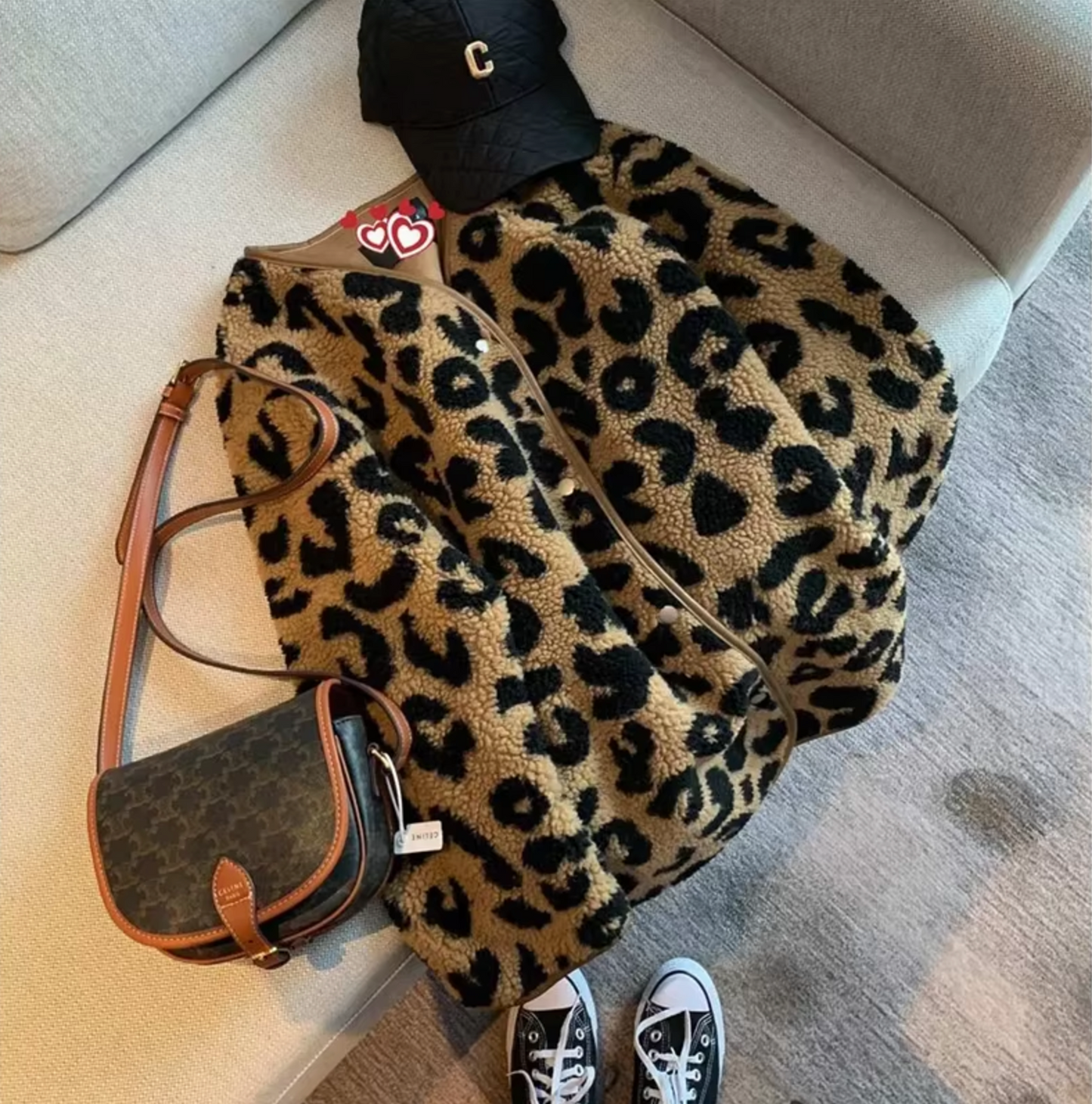 Alondra – Stylish Leopard Print Fleece Jacket