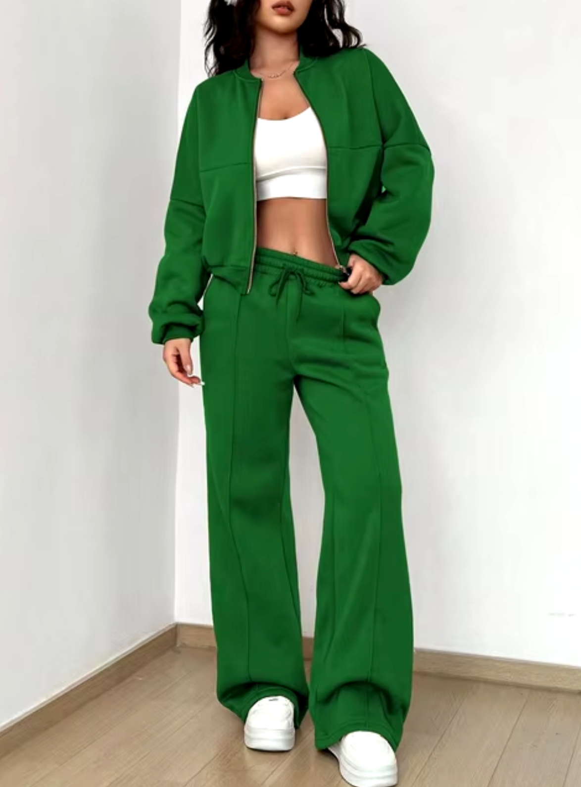 Roella – Zip-up Coat and Sweatpants Set