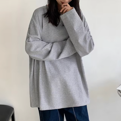 Alodia – Oversized Long Sleeve Shirt