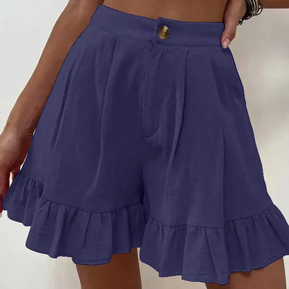 Almira - High Waist Ruffle Shorts