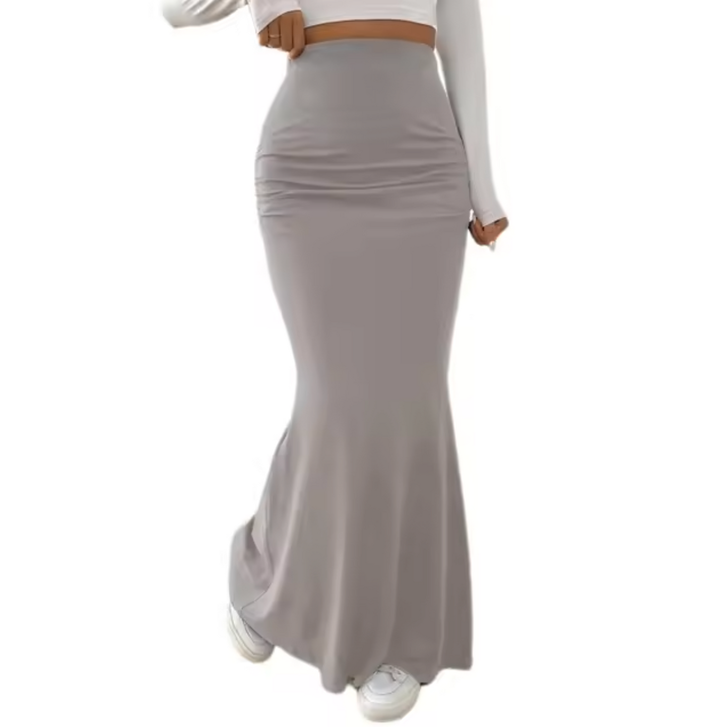 Matilda – High Waist Fishtail Maxi Skirt