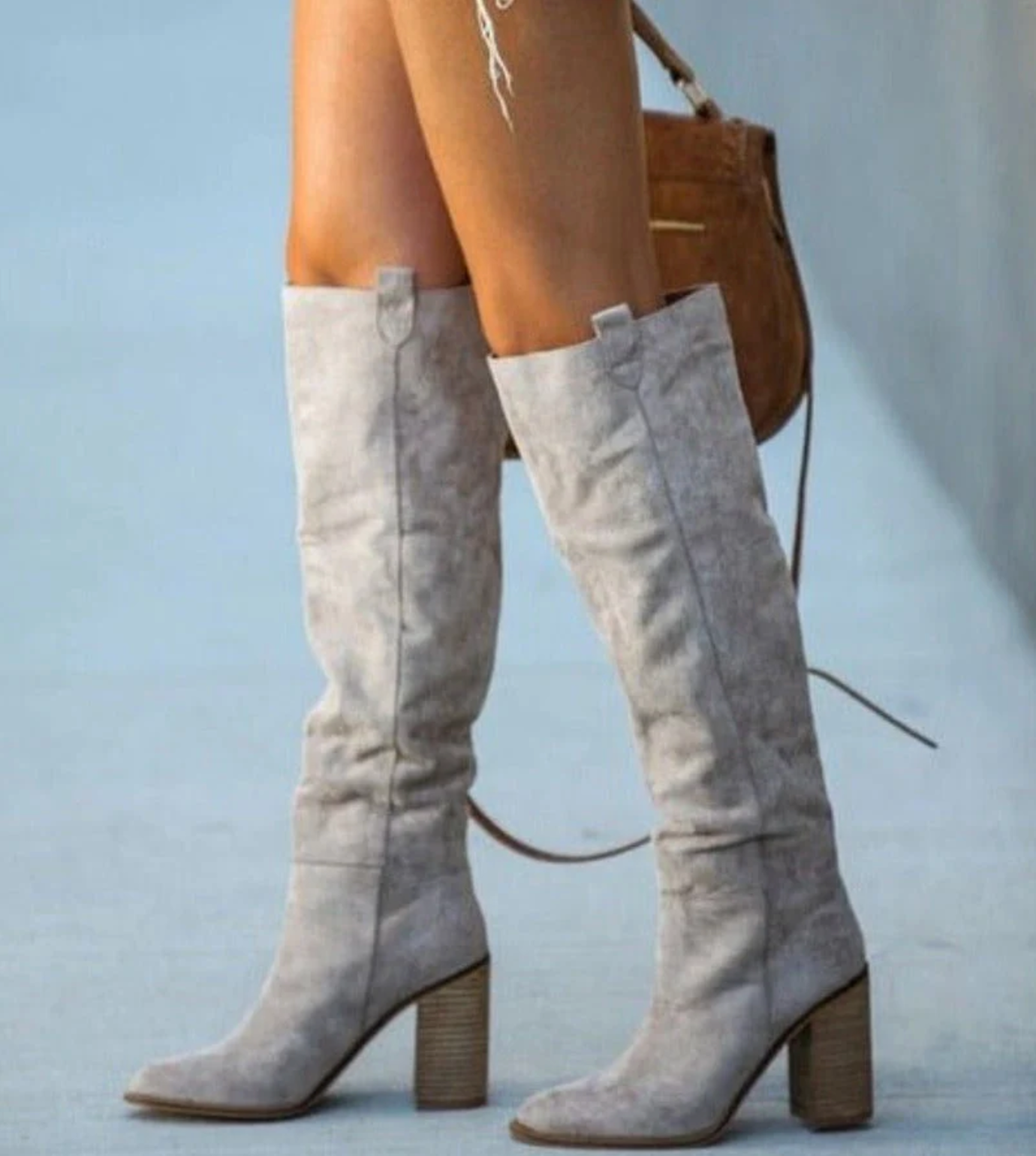 Kerra – Knee-high Round Toe Boots