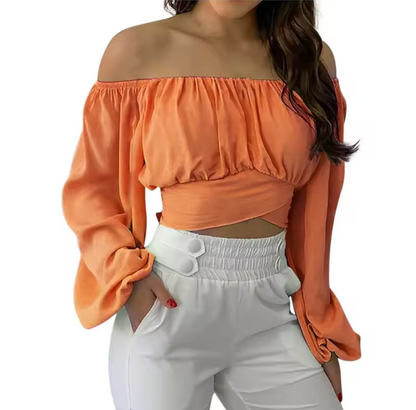 Larissa - Off Shoulder Cropped Top