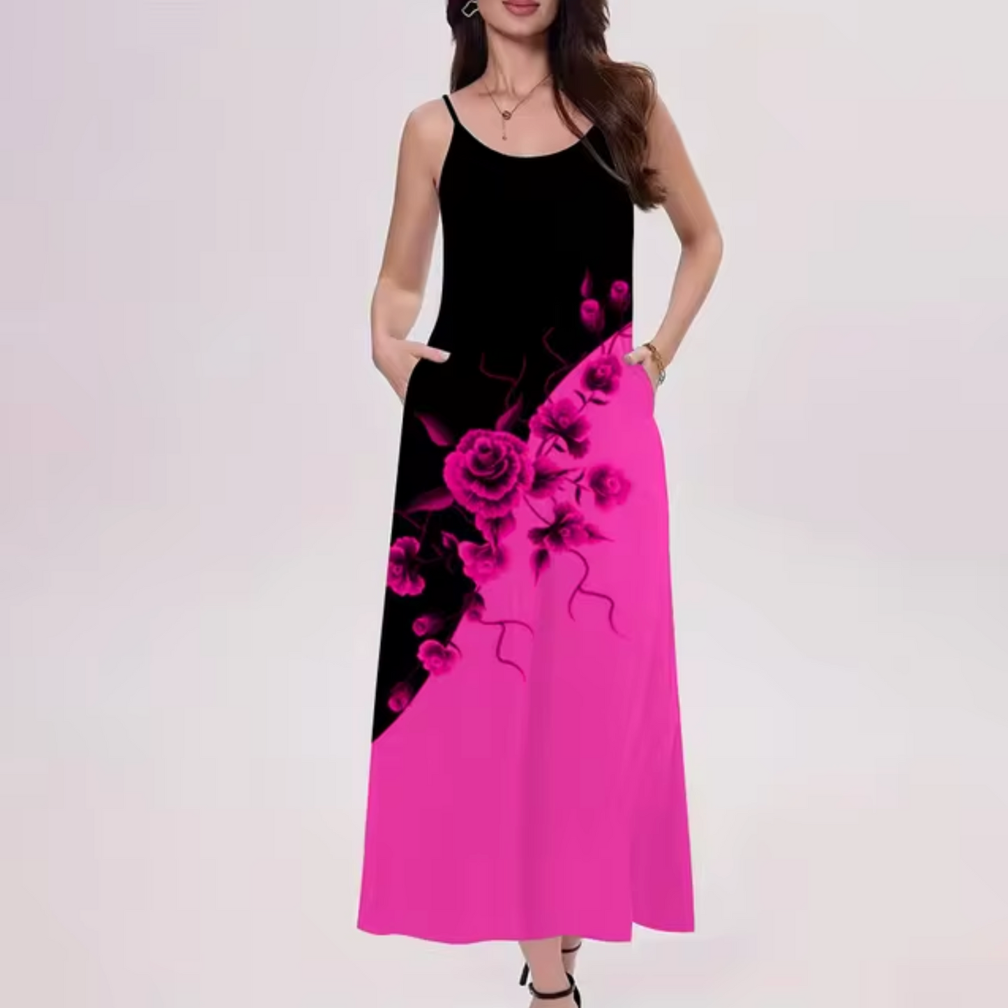 Vincenza - Color Block Maxi Dress