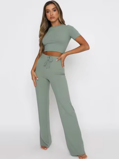 Jarrah – Crop Top and Pants Set