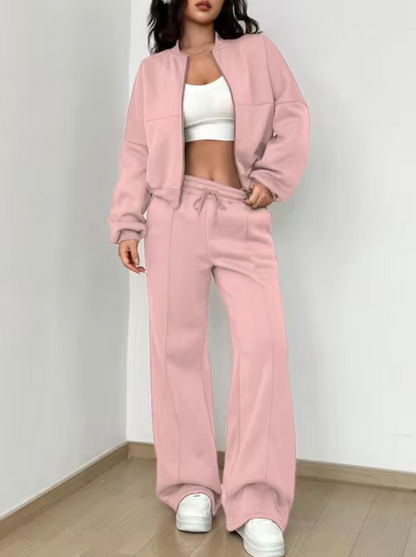 Shama – Cotton Bomber Jacket and Trousers Set