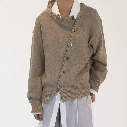 Paige - Cashmere wrap jacket with playful button details