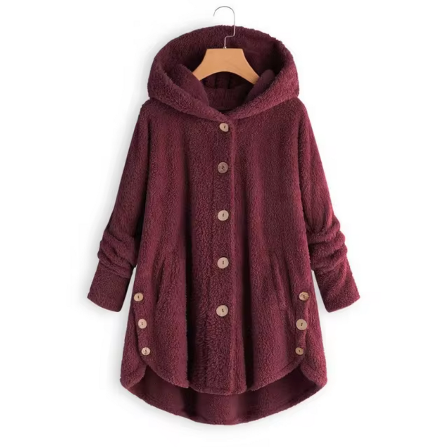 Jamila – Plush Wool Teddy Coat