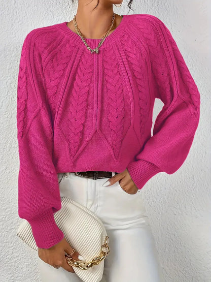 Yashodha – Stylish Puff Sleeves Knitted Sweater