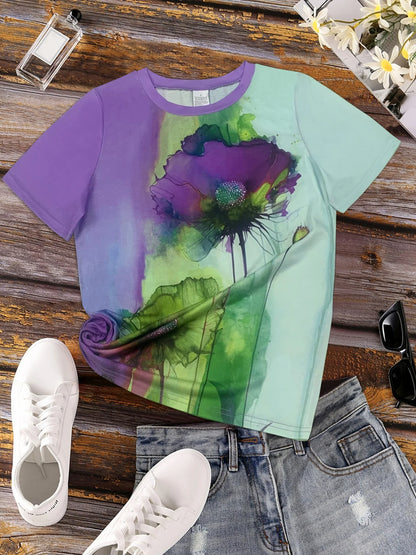 Damia – Creative T-shirt with floral print