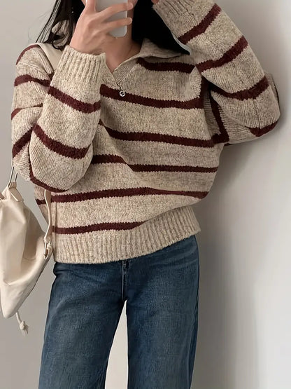 Gillian - Knitted V-neck Sweater