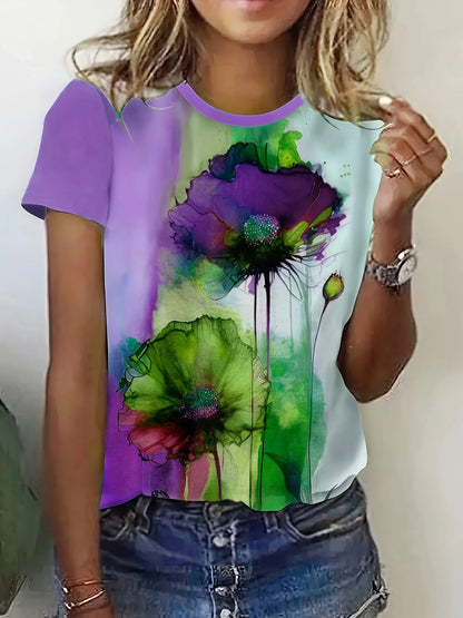 Damia – Creative T-shirt with floral print