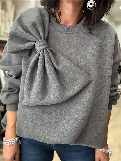 Ludvig – Oversized Bow Cotton Sweater