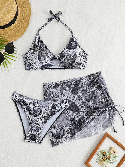 Valeen - Three-piece Bikini Set