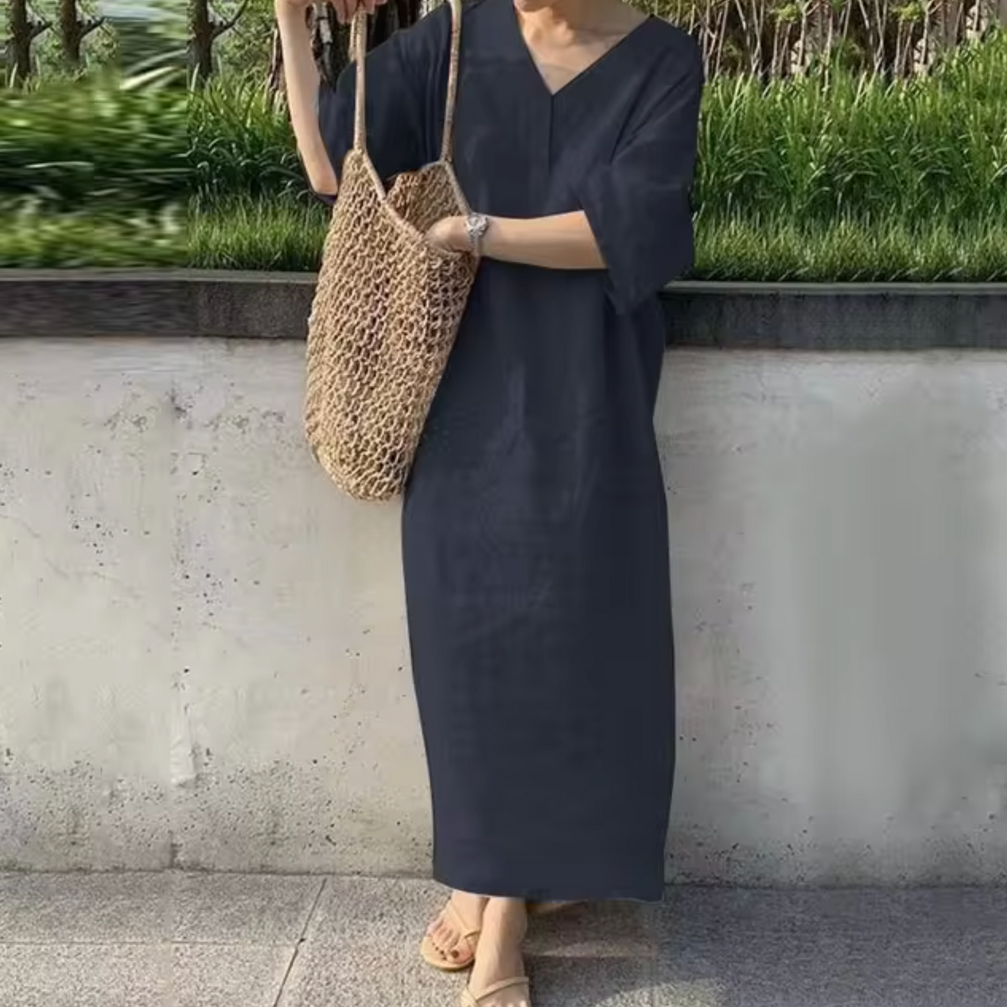 Amadea - Loose Cotton Linen Dress