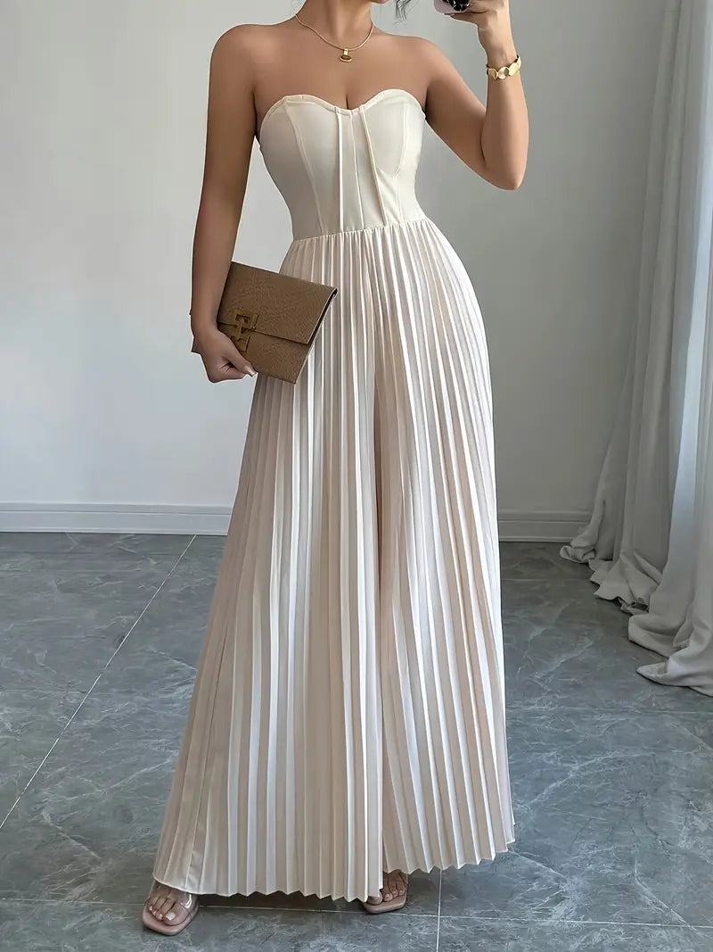 Marnie - Elegant Strapless Jumpsuit