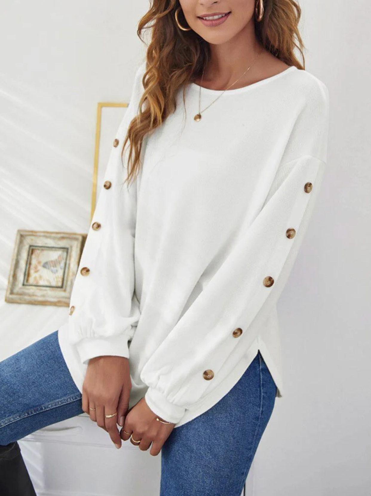 Laurell – Stylish Long-sleeved Blouse