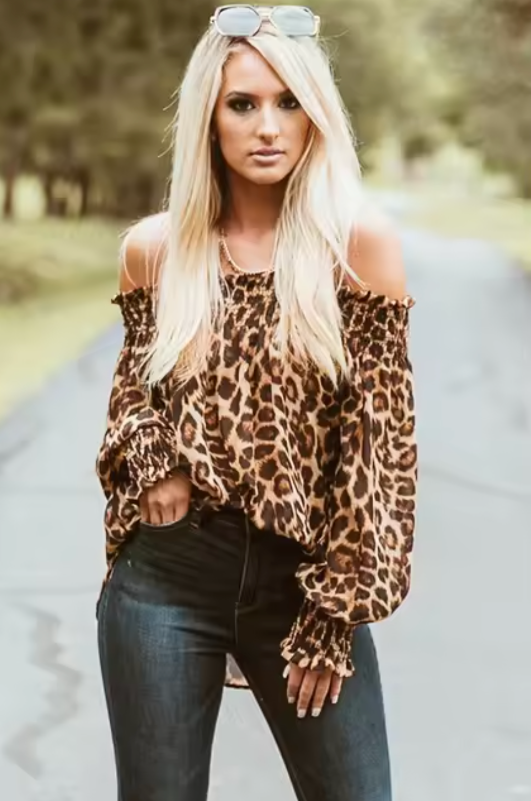 Sherrie - Leopard Print Long Sleeves