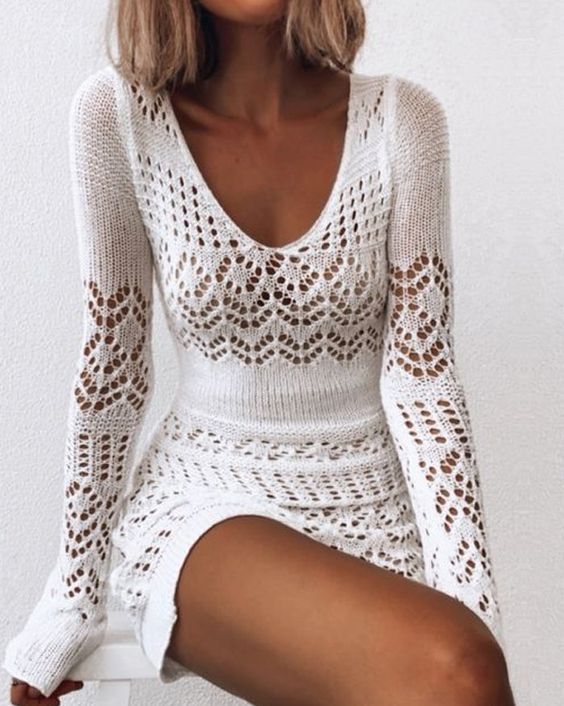 Tamisha – Knitted Long Sleeve Dress