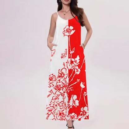 Aira - Floral Print Sleeveless Dress