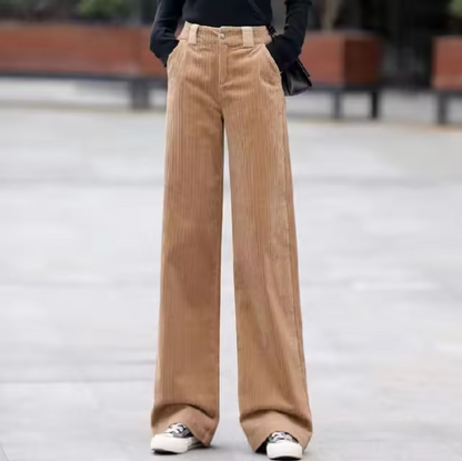 Luvi – High-waisted Corduroy Trousers