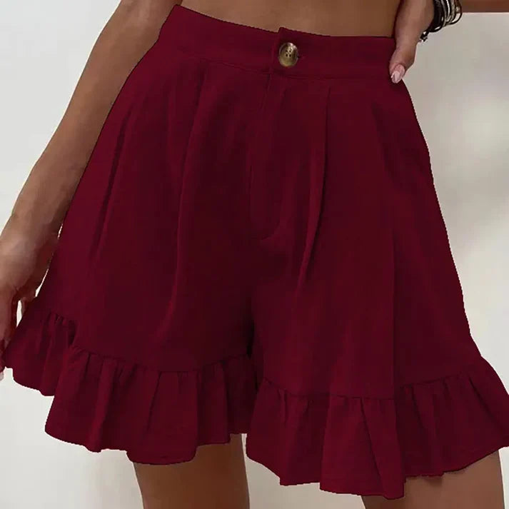 Almira - High Waist Ruffle Shorts