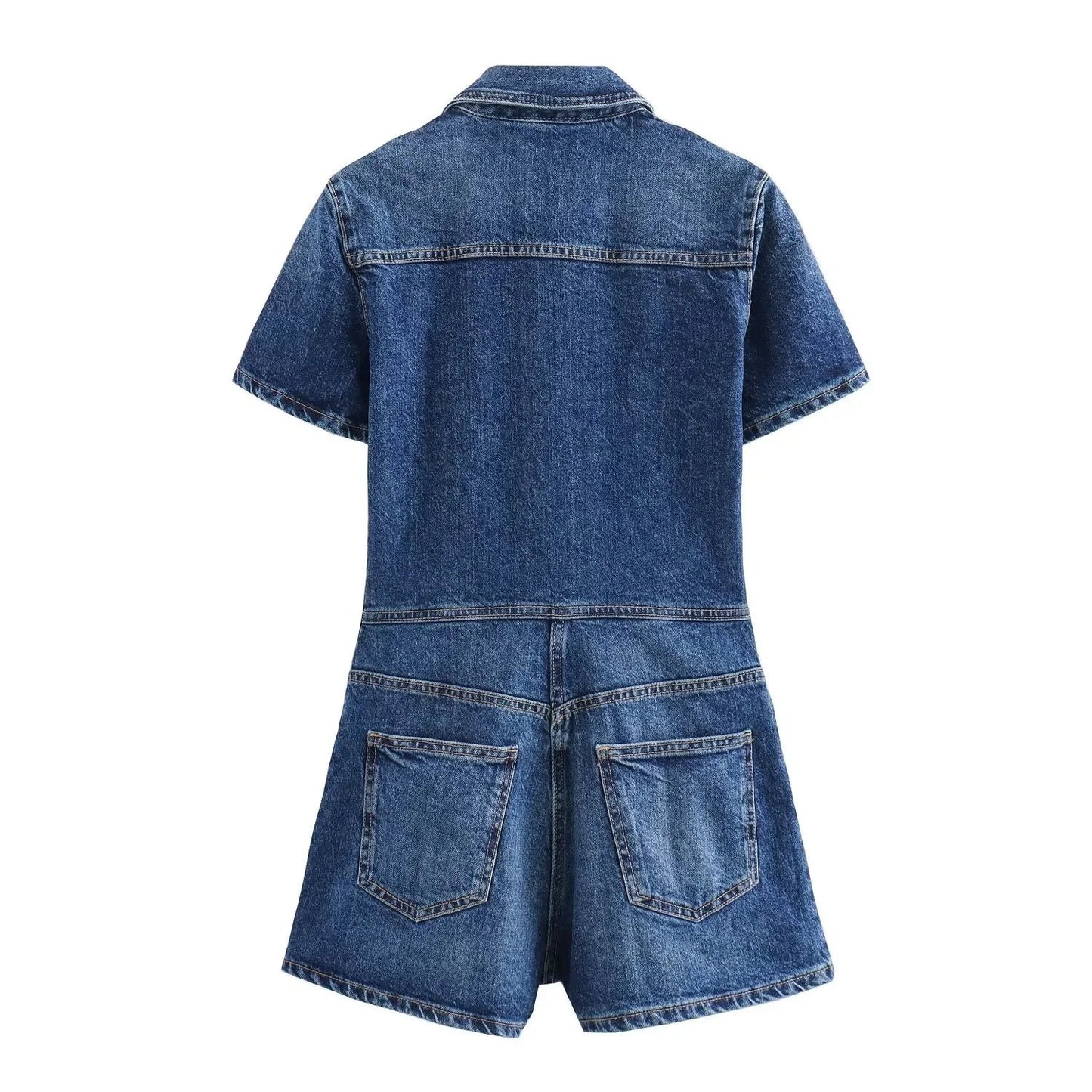 Winnie – Denim Romper