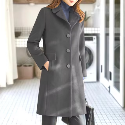 Bernice - Wool Coat with Front Pocket