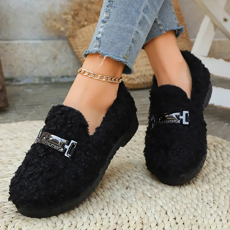 Talullah – Cozy Plush Fur Loafers