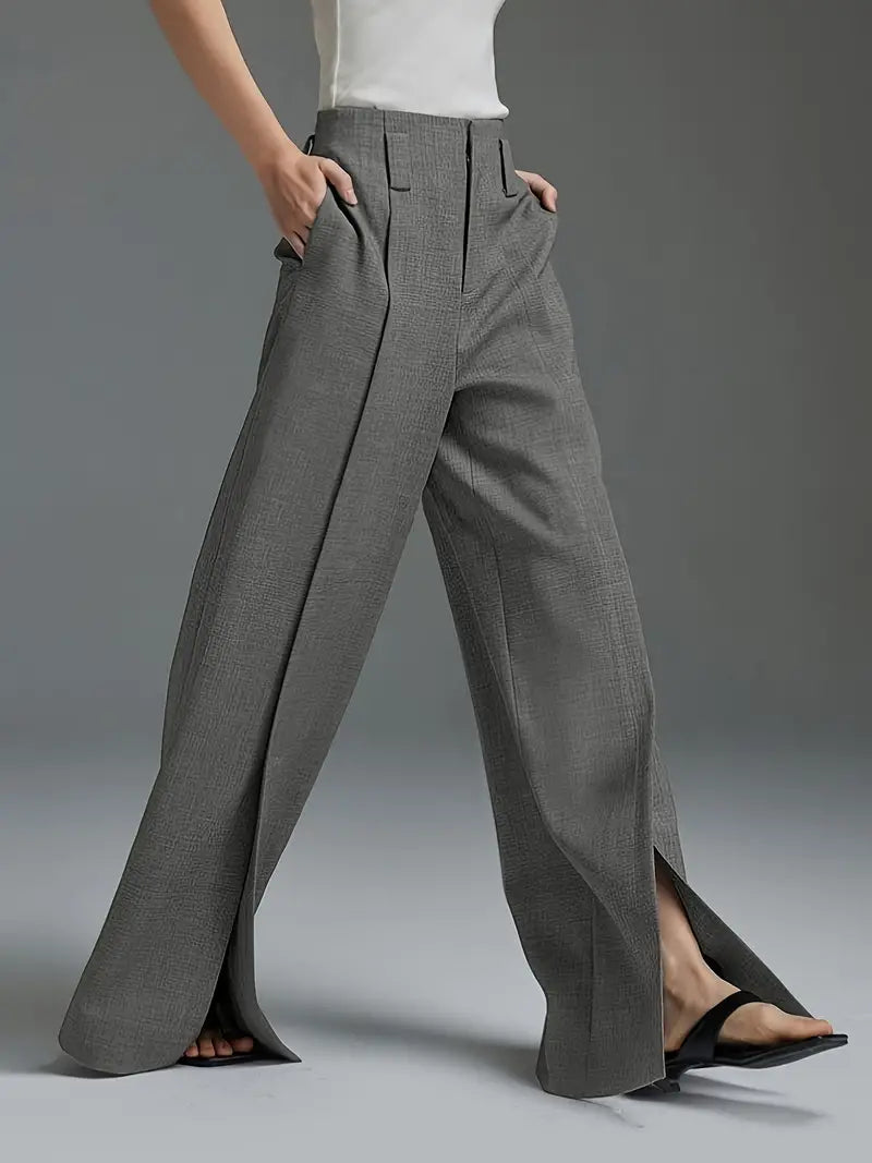 Aaliyah – Elegant High Waist Wide Leg Pants