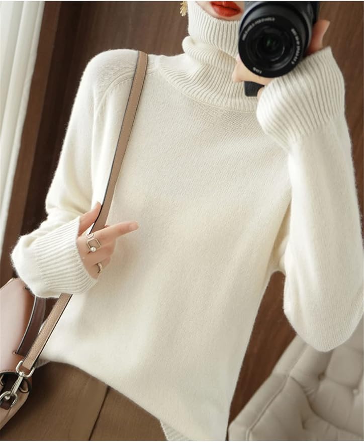 Anissa – Wool and Cashmere Turtleneck Sweater