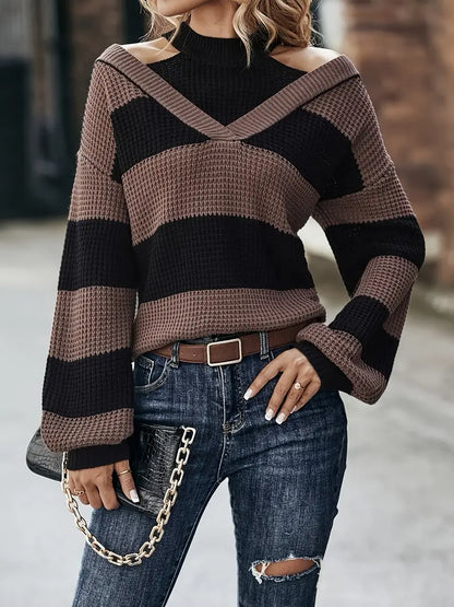 Din - Striped Knitted Sweater